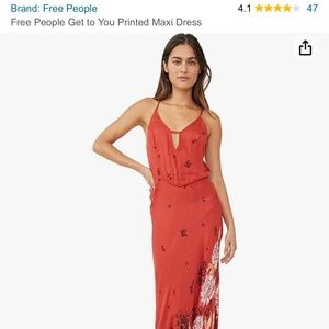 Free people get to you maxi dress xs